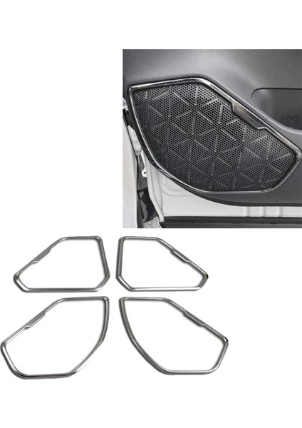 Araba Hoparlör Kapağı Trim Araba Kapısı Stereo Çerçeve Halkası Toyota Rav4 2019-2020 Için Araba Iç Aksesuarları (Yurt Dışından) fiyatları