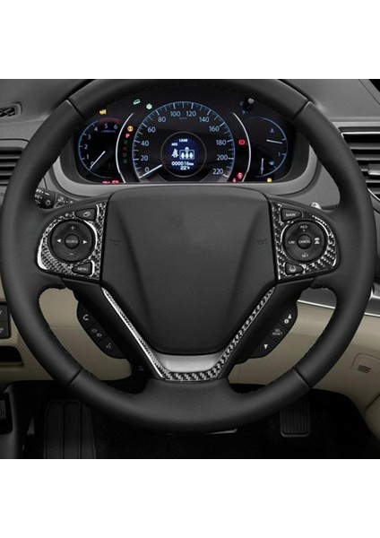 Honda Crv Cr-V 2012-2016 Karbon Fiber Araba Direksiyon Simidi Düğmesi Kapağı Trim Sticker Aksesuarları (Yurt Dışından) fiyatları