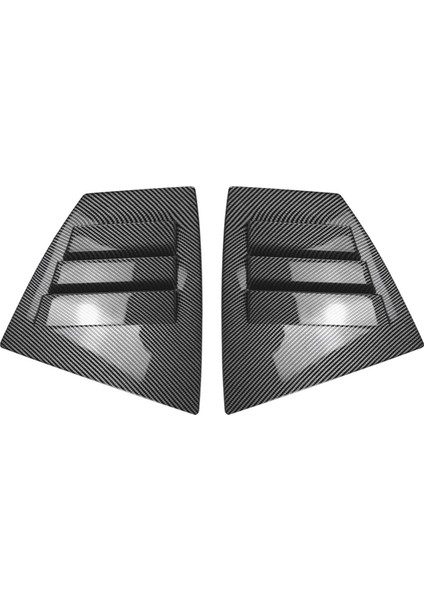 Araba Arka Üçgen Pencere Panjurları Panjurlar Perdeler Kapak Trim Subaru Wrx Stı Va 2014-2021 Karbon Fiber (Yurt Dışından)