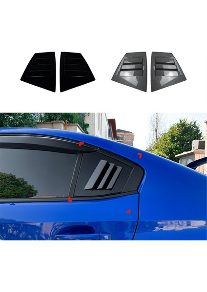 Araba Arka Üçgen Pencere Panjurları Panjurlar Perdeler Kapak Trim Subaru Wrx Stı Va 2014-2021 Karbon Fiber (Yurt Dışından) fiyatları