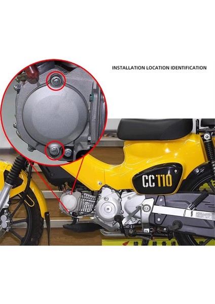 Motosiklet Şeffaf Debriyaj Diski Kapağı Yağ Sızıntısı Önleyici Motor Yan Kapağı Honda Cross Cub CC110 Aksesuarları (Yurt Dışından) modelleri