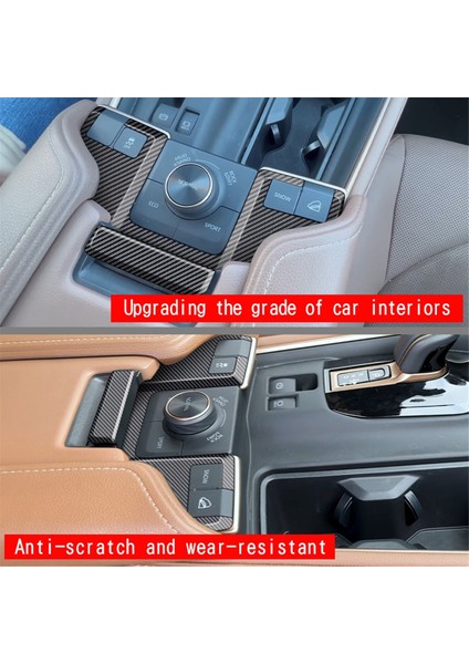 Araba Kol Dayama Kutusu Düğmesi Trim Stickerı Spor Modu Düğmesi Trim Çerçevesi Toyota Grand Highlander 2024 Için (Yurt Dışından) indirimleri