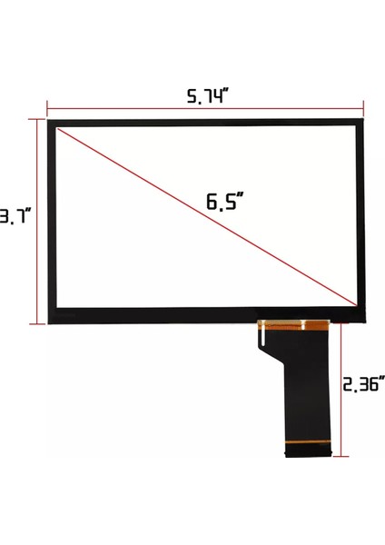 Vw Mıb 682 Serisi Mıb Std2 Radyo Için 6.5 Inç Dokunmatik Ekran TDO-WVGA0633F00039 TDO-WVGA0633F00036 (Yurt Dışından) fiyatları