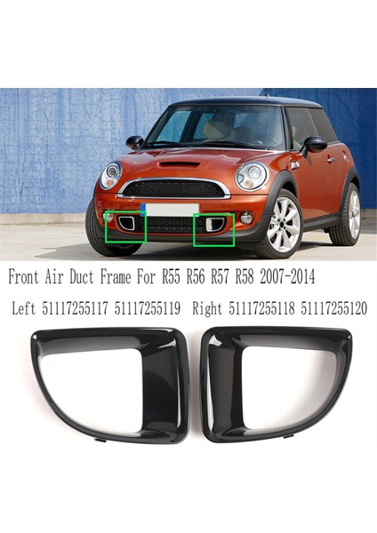 Bmw Mını R55 R56 R57 R58 2007-2014 Sağ Araba Ön Hava Kanalı Çerçevesi 51117255118 51117255120 (Yurt Dışından) fırsatları