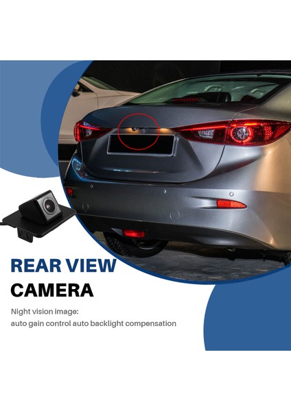 Mazda 3 M3 Axela Bm Bn Sedan 2014-2018 Için Geri Görüş Kamerası Park Yardım Kamerası Hd Balık Gözü Lens Geri Görüş Kamerası (Yurt Dışından) indirimleri