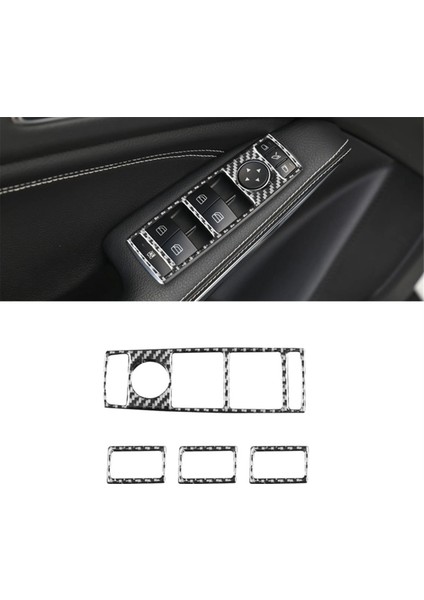 Mercedes Benz Cla C117 Gla X156 A Sınıfı W176 Karbon Fiber Araba Cam Kaldırma Anahtarı Kapağı Döşeme Iç Aksesuarlar (Yurt Dışından) modelleri