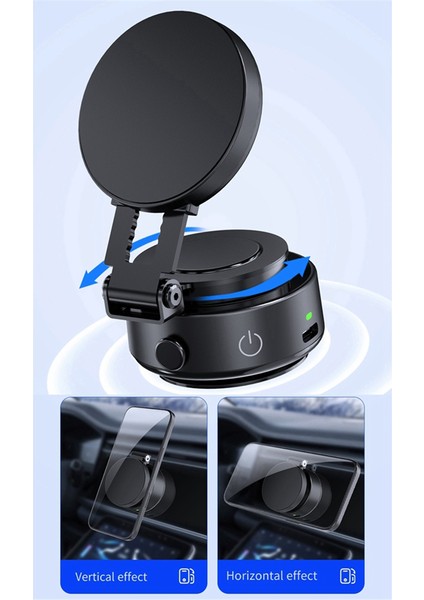 V1 Cep Telefonu Tutucu Elektrikli Vakumlu Vakumlu Manyetik Stand Germe Döndürme Araba Telefon Tutucu (Yurt Dışından) fırsatları