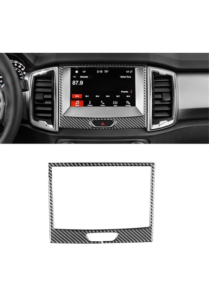 Ford Ranger 2019-2022 Karbon Fiber Orta Kontrol Navigasyon Paneli Kapağı Döşeme Iç Aksesuarlar (Yurt Dışından) modelleri