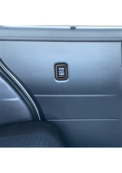 Araba Orta Kapı Cam Kaldırma Anahtarı Trim Sticker Pencere Kontrol Düğmesi Çerçevesi Toyota Roomy 2022 Karbon Fiber Desen (Yurt Dışından) fiyatları