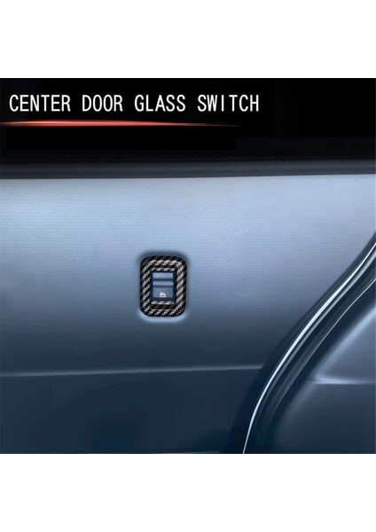 Araba Orta Kapı Cam Kaldırma Anahtarı Trim Sticker Pencere Kontrol Düğmesi Çerçevesi Toyota Roomy 2022 Karbon Fiber Desen (Yurt Dışından) fırsatları