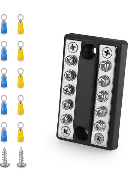 100A Akü Güç Dağıtım Bloğu Bara Pozitif Negatif Rv Tekne Kamyon 5 Devre Bara Güç Terminal Bloğu (Yurt Dışından) modelleri