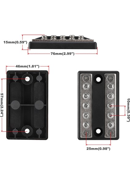 100A Akü Güç Dağıtım Bloğu Bara Pozitif Negatif Rv Tekne Kamyon 5 Devre Bara Güç Terminal Bloğu (Yurt Dışından) indirimleri