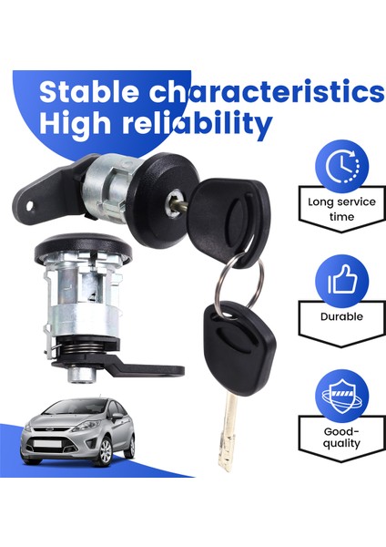 Araba Kapı Kilidi Silindir Seti Anahtarlı Araba Kapı Kilidi Silindiri 96FGA22050CGPA 191564789897 Ford Fiesta 1995-2002 Için (Yurt Dışından) fırsatları