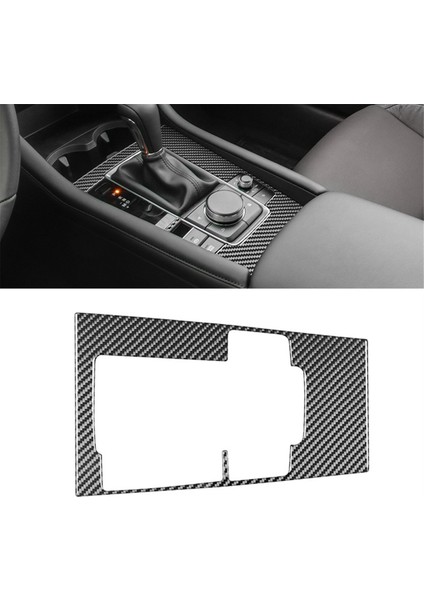 Mazda 3 Axela 2020-2024 Karbon Fiber Orta Konsol Vites Paneli Kapağı Döşeme Iç Aksesuarlar (Yurt Dışından) modelleri