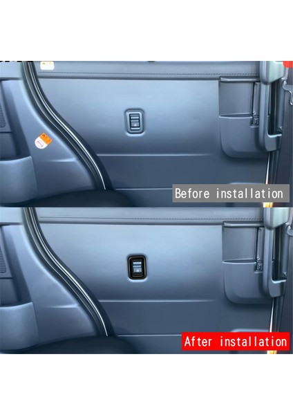 Araba Orta Kapı Cam Kaldırma Anahtarı Trim Sticker Cam Kontrol Düğmesi Çerçevesi Toyota Roomy 2022 Parlak Siyah (Yurt Dışından) fırsatları