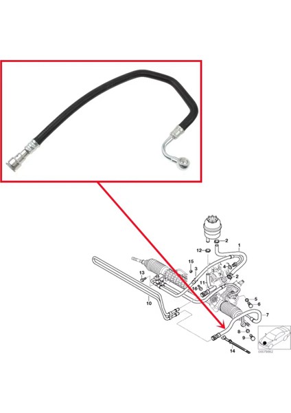 Yeni Yüksek Kaliteli Araba Hidrolik Direksiyon Geri Dönüş Hortumu Hidrolik Direksiyon Pompası Hidrolik Yağ Borusu 32416796367 Bmw E46 Için (Yurt Dışından) indirimleri