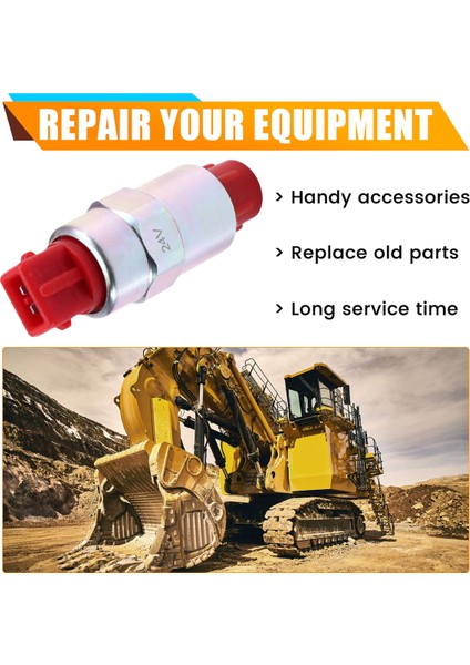 643244 147-2645 312D2GC 24V Yakıt Durdurma Alev Söndürme Solenoid Vanası E320D 312C Caterpillar Ekskavatör Aksesuarları Için (Yurt Dışından) indirimleri