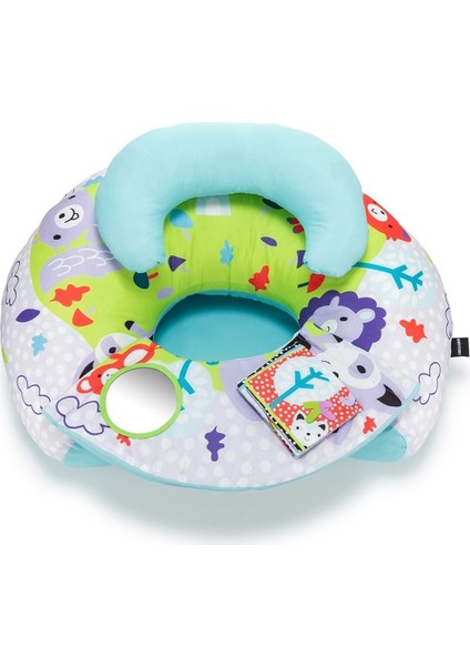 Funny Animals Mavi Sırt Destekli Bebek Yer Minderi 43x60 cm Çıkarılabilir Oyun Paneli fiyatları
