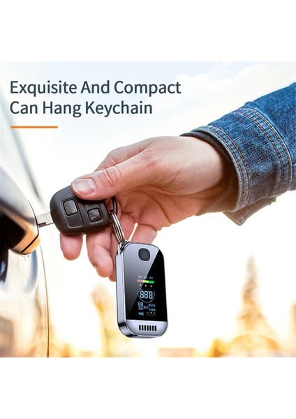 Araba Mini Alkol Dedektörü Taşınabilir Alkol Testi Nefes Sarhoş Sürüş Ölçüm Cihazı Dijital Ekran Test Cihazı (Yurt Dışından) fiyatları