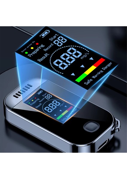 Araba Mini Alkol Dedektörü Taşınabilir Alkol Testi Nefes Sarhoş Sürüş Ölçüm Cihazı Dijital Ekran Test Cihazı (Yurt Dışından) modelleri