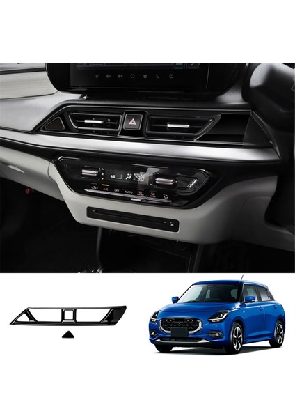 Araba Merkezi Kontrol Hava Çıkış Çerçevesi Klima Havalandırma Menfezleri Trim Sticker Suzuki Swift 2024 Rhd Parlak Siyah (Yurt Dışından) fırsatları
