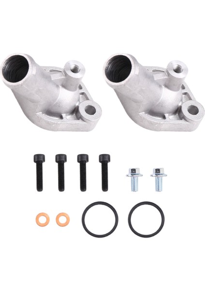2 Set V-Twin Alüminyum Termostat Çıkış Kapağı Can-Am 800 1000 Outlander Renegade 420222690 420222691 (Yurt Dışından)