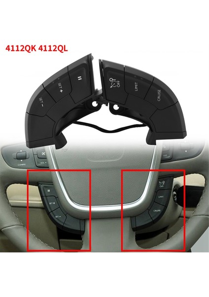 Çift Direksiyon Seyir Kontrol Anahtarı Düğmesi 4112QK/4112QL Peugeot 508/508SW 2011-2018 9677976280 96779763ZE (Yurt Dışından) modelleri