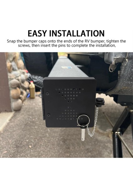 Rv Tampon Kapağı Kapağı, Rv Tampon Tapası Uç Kapağı, Rv Için Kare Tampon Kapakları, Standart Rv 4 Inç Kare Tamponlara Uyar (Yurt Dışından) modelleri