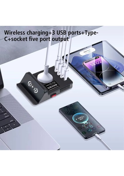 Hızlı Şarj USB Dizüstü Bilgisayar Şarj Cihazı Araba Şarj Cihazı 12/24V Araba Fişi Dönüştürücü Araba Invertörü Voltaj Dönüştürücü Siyah (Yurt Dışından) fırsatları