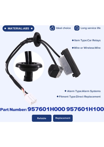 957601H000 Kia Ceed 3 Kapılı Sedan 2009-2012 Için Araç Arka Görüş Kamerası Park Kamerası 957601H100 (Yurt Dışından) indirimleri