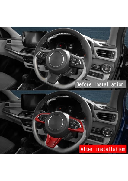 Araba Direksiyon Simidi Trim Sticker Direksiyon Simidi Düğmeleri Trim Iç Aksesuarları Suzuki Swift 2024 Kırmızı (Yurt Dışından) fiyatları