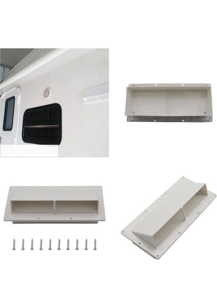 Rv Karavan Egzoz Fanı Düşük Gürültülü Römork Yan Hava Menfezi Rv Davlumbaz Havalandırma Kapağı Karavan Kampçı Aksesuarları Beyaz (Yurt Dışından) fırsatları