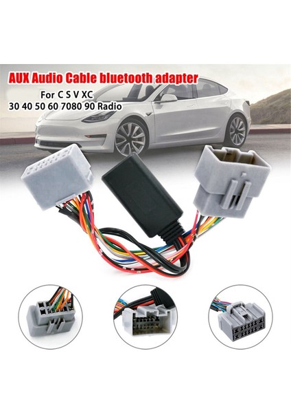 Araba Aux Giriş Ses Kablosu Alıcısı Bluetooth Modülü Adaptörü Volvo C30 C70 S40 S60 S70 S80 V40 V50 V70 XC70 XC90 (Yurt Dışından) fiyatları