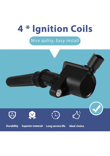 4 Adet Ateşleme Bobini DG508 Ford F150 4.6 5.4l DG-508 Ateşleme Bobini 3W7Z12029AA 8W7E-12A366-AA (Yurt Dışından) indirimleri