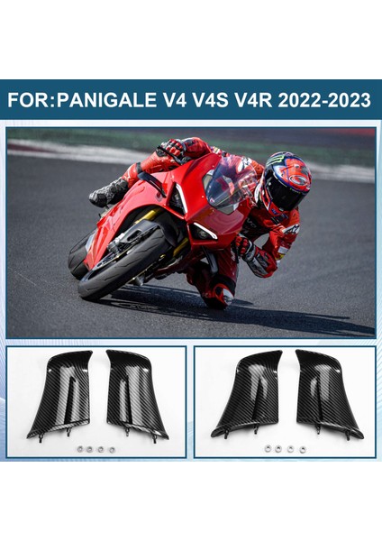 Motosiklet Kanatçıkları Yan Paneller Sabit Kanat Aerodinamik Kaplama Ducati Panigale V4 V4S V4R 2022 2023,A (Yurt Dışından) fırsatları