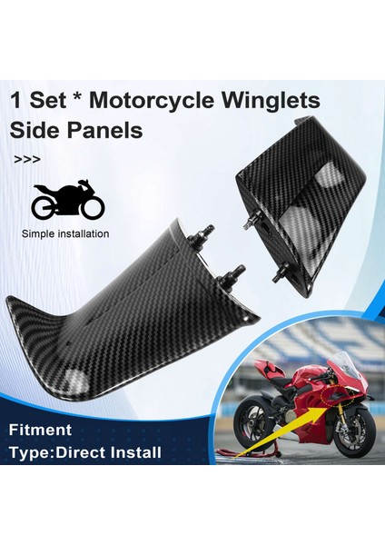 Motosiklet Kanatçıkları Yan Paneller Sabit Kanat Aerodinamik Kaplama Ducati Panigale V4 V4S V4R 2022 2023,A (Yurt Dışından) indirimleri