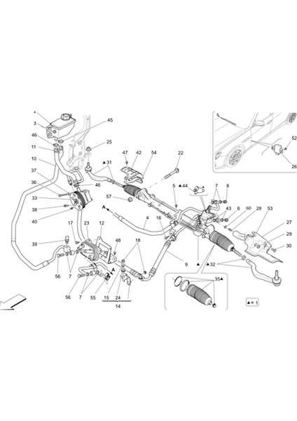 673000006 Araba Süspansiyon Sistemi Sağ Rot Ucu Maserati Ghibli Quattroporte S Sq4 Q4 2013-2022 (Yurt Dışından) fiyatları