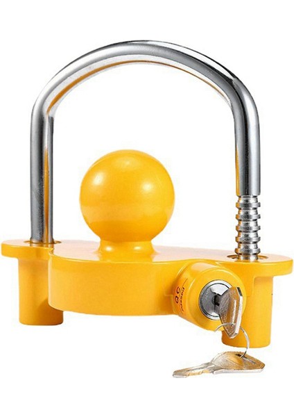 Evrensel Römork Bağlantı Parçası Bağlantı Kilidi Çekme Topu Güvenlik Hırsızlığa Karşı Ayarlanabilir Ağır Hizmet Tipi Araç Kamyonet Karavan (Yurt Dışından)