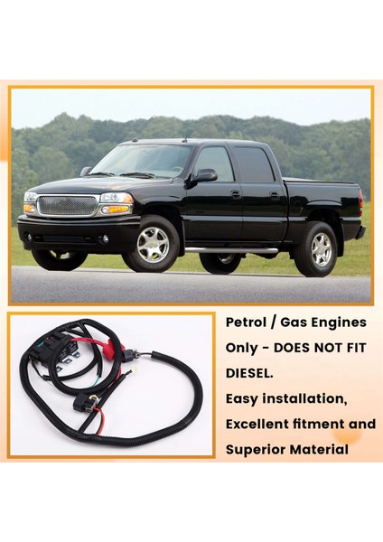 Elektrikli Ecu Kontrol Çift Fan Yükseltme Kablo Bağlantısı Demeti Gm Pickup Kamyonları Için 99-06 (Yurt Dışından) fırsatları