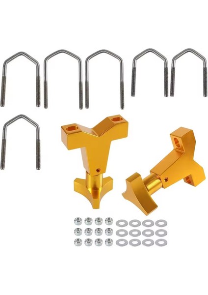 Yüksek Kaldırma Evrensel Montaj 1-2.5 Inç Ön Boru Ayarlanabilir Jak Boru Braketi Jeep Wrangler Jk Tj Tavan Rafı Ön, D (Yurt Dışından)