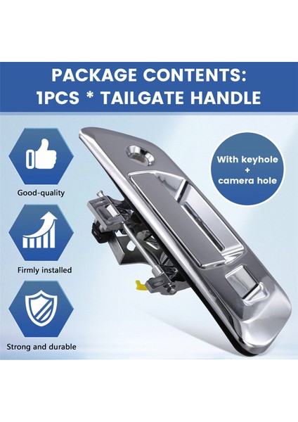 Nissan Navara NP300 D23 Için Anahtar Deliği + Kamera 90606-4JG0C ile Araba Bagaj Kapağı Kolu Kamera Deliği + Anahtar Deliği (Yurt Dışından) fırsatları