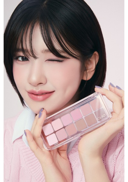 Hafif Dokulu Yoğun Renklere Sahip Göz Farı Paleti CLIO Pro Eye Palette Air (07 Lavender Staff)