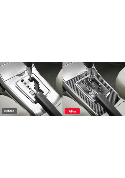 Toyota Corolla 2007-2013 Orta Konsol Vites Paneli Kapağı Trim Sticker Iç Aksesuarlar Için Karbon Fiber (Yurt Dışından) fırsatları