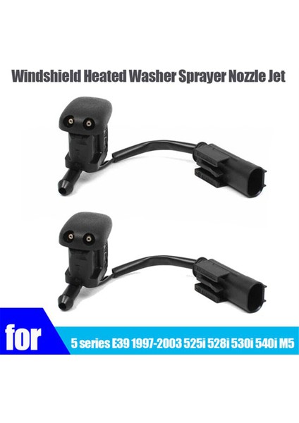 1 Çift Yeni Ön Cam Isıtmalı Yıkama Püskürtme Ucu Jet 61668361039 Bmw 5 Serisi E39 1997-2003 525I 528I 530I M5 (Yurt Dışından) fiyatları