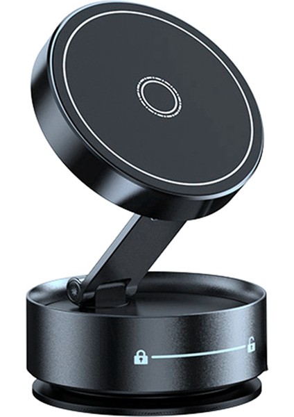 Q12 Manyetik Araç Telefon Tutucu Mıknatıs Vakumlu Vakum Kupası Standı Katlanabilir 360° Ayarlanabilir Braket Akıllı Telefon Için (Yurt Dışından)