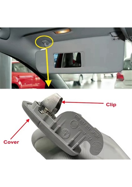 Iç Araba Güneşlik Kapağı Klip Kapağı Trim Için Audi A4 B8 Avant 2008-2016 A6 C6 C7 Q3 8u Q5 8r A1 8x A5 8t 8K0857621 (Yurt Dışından) fırsatları