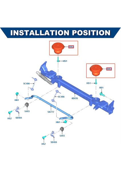 2 Adet Arka Aks Tampon Durdurucu Tek Arka Tekerlek Ford Transit Custom Mk8 2014 250 Ila 310 Serisi BK314002EB (Yurt Dışından) fiyatları