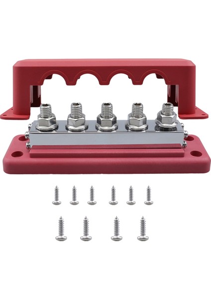 M10 Güç Dağıtım Bloğu Veriyolu 24V Veriyolu 600A Kamyon Tekne Araba Kampçı Rv Kırmızı Için Elektrik Terminal Bloğu (Yurt Dışından)