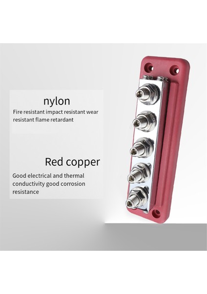 M10 Güç Dağıtım Bloğu Veriyolu 24V Veriyolu 600A Kamyon Tekne Araba Kampçı Rv Kırmızı Için Elektrik Terminal Bloğu (Yurt Dışından) fırsatları