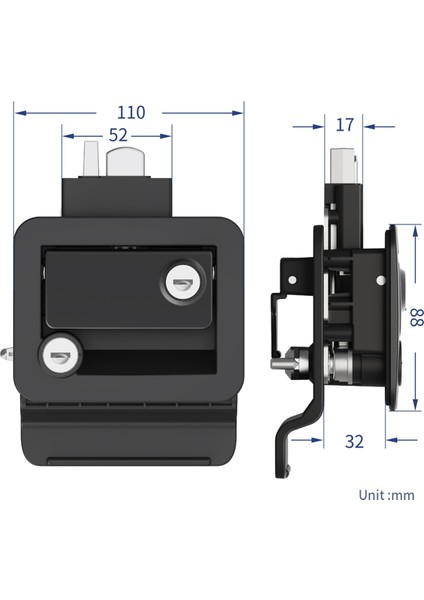 Rv Kapı Kilidi Rv Kampçı Seyahat Römorku Kargo Taşıyıcısı Için Hırsızlık Önleme Kilidi Değiştirin Değiştirilmiş Rv Kilit Seti Parçaları (Yurt Dışından) fiyatları